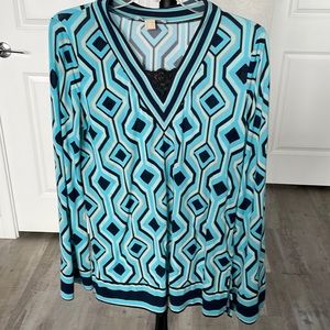 Michael Kors printed top. Size medium.